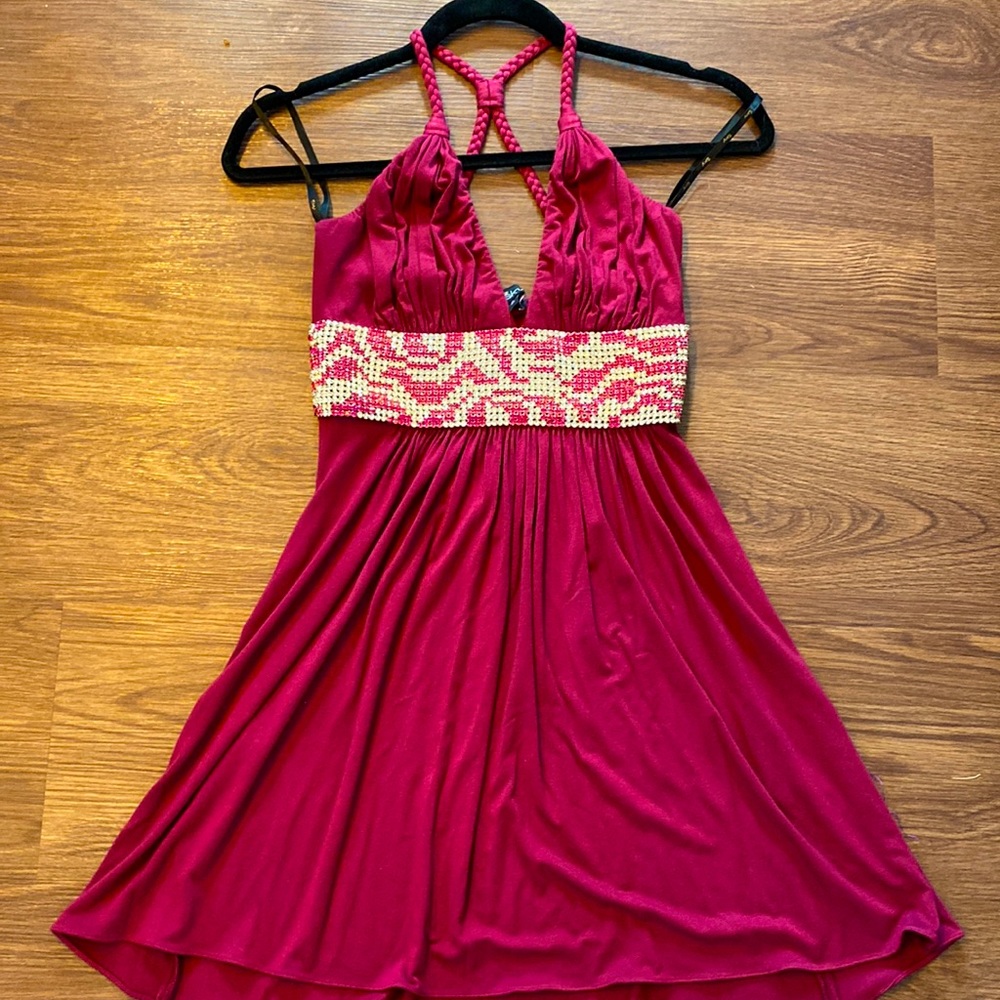 Gorgeous Sky embellished Party Dress size large